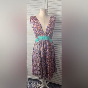 Marc Jacob’s Floral  Cotton Lined Dress. Great Condition. Size 4. HTF. Y2K